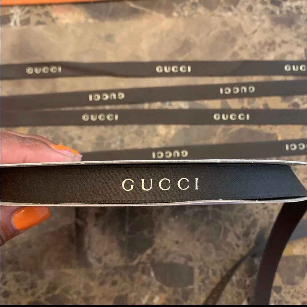 Gucci Ribbon Brown 3 Yards - Picture 2 of 2